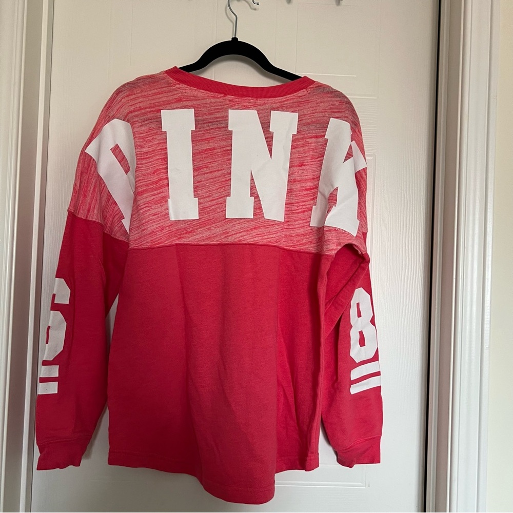 PINK Victoria's Secret Striped V-Neck Top